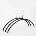 Hot sale pvc coated metal clothes hanger metal body shape hanger with round head